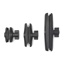 Soporte de montaje RAM. Compatible con soporte de brazo de doble enchufe de bola de 1 pulgada y 25mm para abrazadera de cámara de acción de motocicleta
