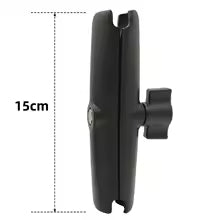 Soporte de montaje RAM. Compatible con soporte de brazo de doble enchufe de bola de 1 pulgada y 25mm para abrazadera de cámara de acción de motocicleta