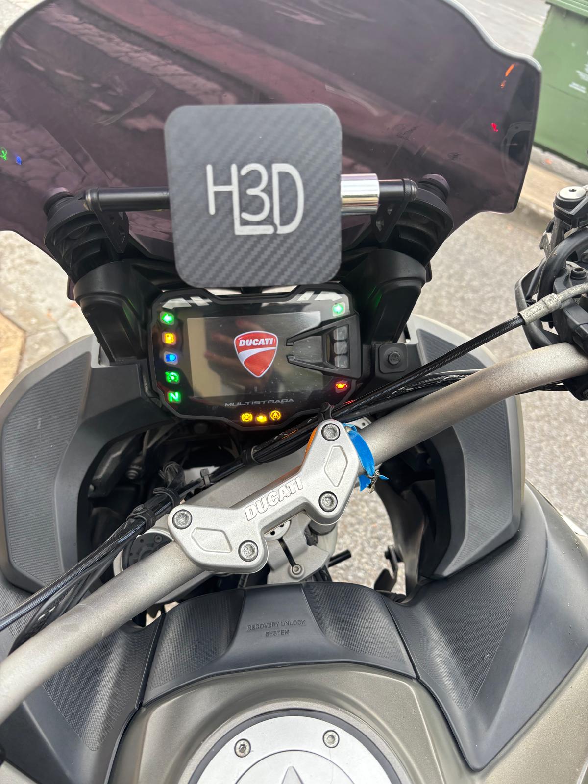 Soporte Carpuride EXTRAÍBLE con LLAVE para barra de moto GPS, Carplay, Smartphone, etc...