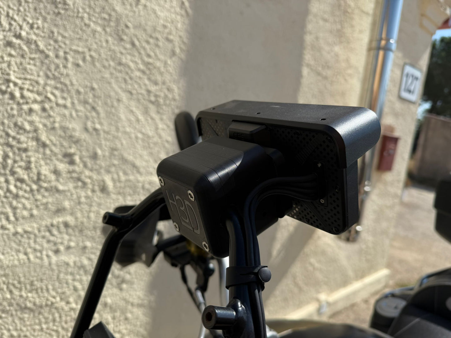 Soporte Carpuride EXTRAÍBLE con LLAVE para barra de moto GPS, Carplay, Smartphone, etc...