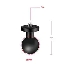 Bola RAM 25 mm con rosca 1/4 para GPS Navegador Smartphone